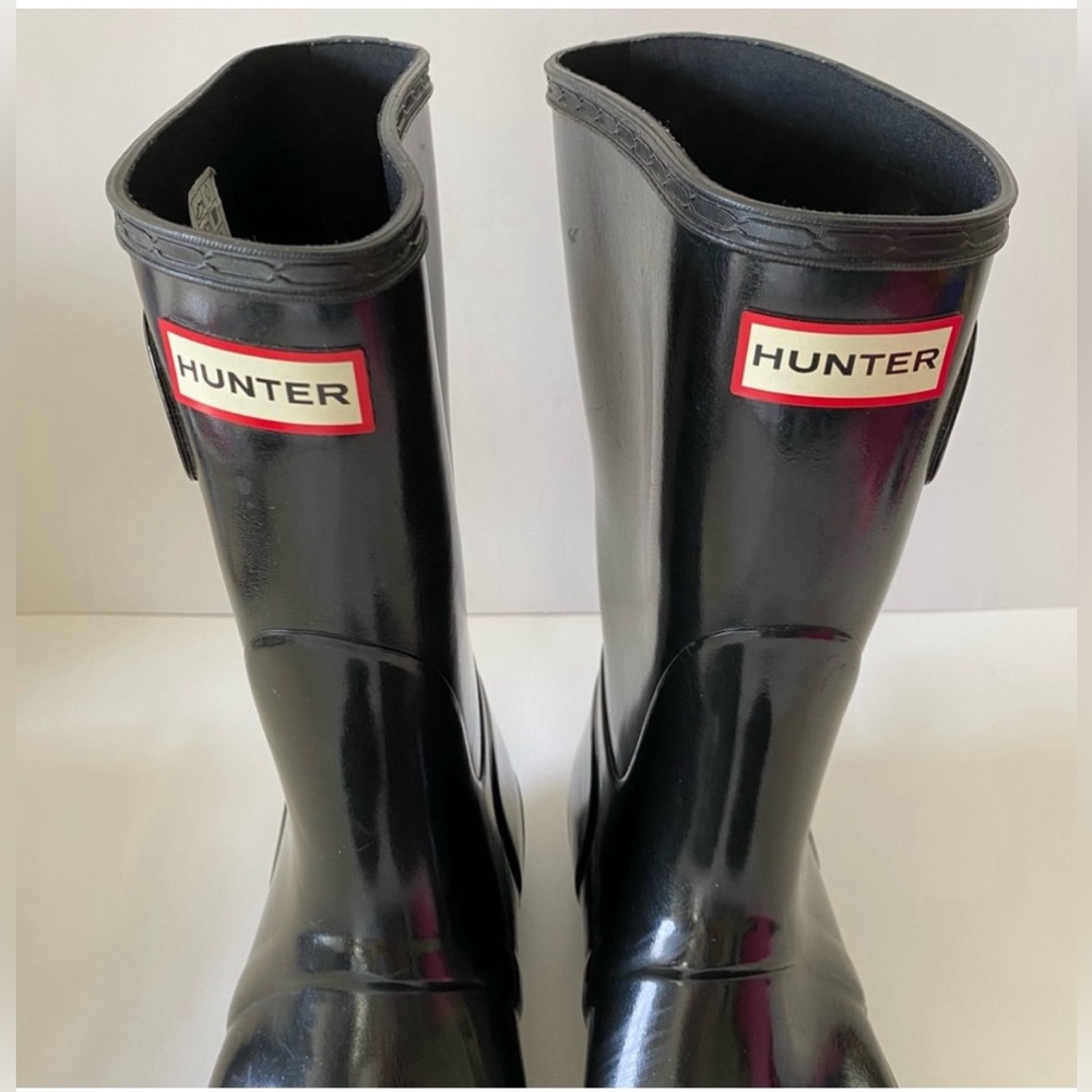 Hunter Original Short Gloss Rain Boots Black